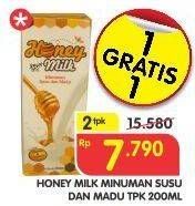 Promo Harga MADU NUSANTARA Honey Milk per 2 pcs 200 ml - Superindo
