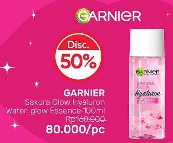 Promo Harga GARNIER Sakura Glow Hyaluron Water Glow Essence 100 ml - Guardian