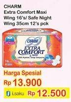 Promo Harga CHARM Extra Comfort Maxi 16s / Safe Night 12s  - Indomaret