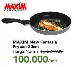 Promo Harga MAXIM New Fantasia Frypan, 20 Cm  - Carrefour