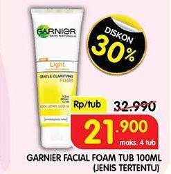 Promo Harga Garnier Facial Foam 100 ml - Superindo