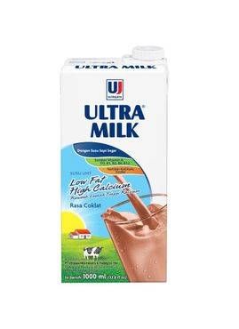 Promo Harga Ultra Milk Susu UHT Low Fat Coklat 1000 ml - Indomaret
