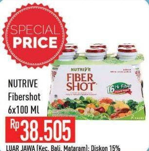 Promo Harga NUTRIVE Fiber Shot per 6 botol 100 ml - Hypermart