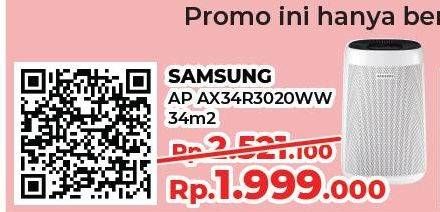 Promo Harga SAMSUNG Air Purifier APAX34R3020WW  - Yogya