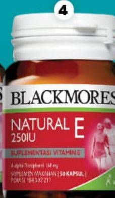 Promo Harga BLACKMORES Natural E 250IU 50 pcs - Guardian