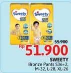 Promo Harga Sweety Bronze Pants Dry X-Pert XL26, S36+2, M32, L28 26 pcs - Alfamidi