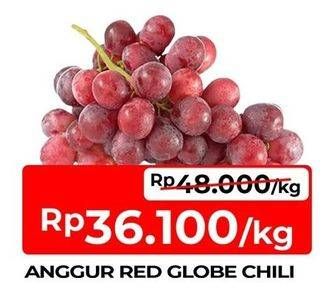 Promo Harga Anggur Red Globe Chili  - TIP TOP