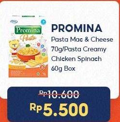 Promo Harga Promina Pasta Mac & Cheese/Pasta Creamy Chicken Spinach  - Indomaret