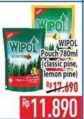 Promo Harga WIPOL Karbol Wangi Classic Pine, Lemon Pine 780 ml - Hypermart