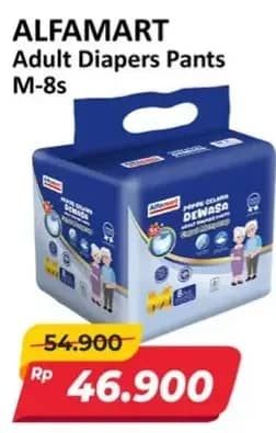 Promo Harga Alfamart Adult Diapers Pants M8 8 pcs - Alfamart