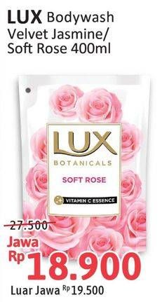 Promo Harga LUX Botanicals Body Wash Velvet Jasmine, Soft Rose 400 ml - Alfamidi