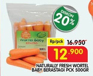 Promo Harga Naturally Fresh Wortel Baby Berastagi 500 gr - Superindo