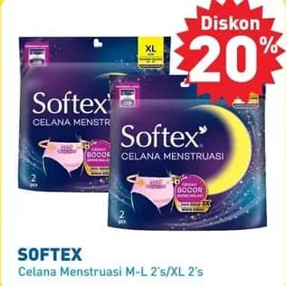 Promo Harga Softex Celana Menstruasi All Size, Extra Size 2 pcs - Hypermart