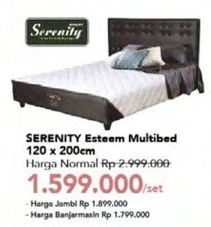 Promo Harga SERENITY Esteem Multibed 120 X 200 Cm  - Carrefour