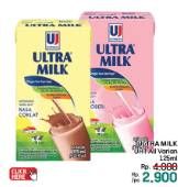 Promo Harga Ultra Milk Susu UHT All Variants 125 ml - LotteMart