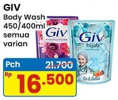 Promo Harga GIV Body Wash All Variants 400 ml - Indomaret