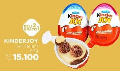 Promo Harga Kinder Joy Chocolate Crispy All Variants 20 gr - LotteMart