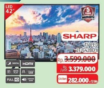 Promo Harga SHARP 2T-C42BD1i | LED TV 42"  - Lotte Grosir