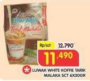 Promo Harga Luwak White Koffie per 6 sachet 30 gr - Superindo