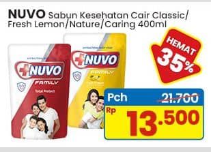 Promo Harga Nuvo Body Wash Fresh Protect, Nature Protect, Care Protect, Mild Protect 400 ml - Indomaret