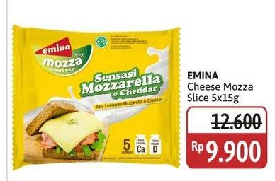 Promo Harga Emina Cheese Slice Mozza 75 gr - Alfamidi