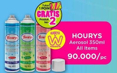 Promo Harga HOURYS Disinfectant Spray All Variants 350 ml - Watsons