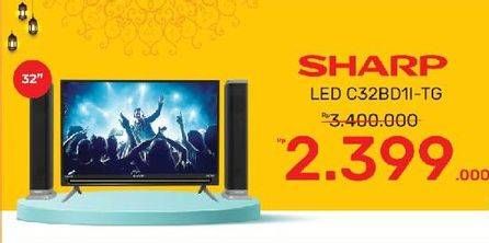 Promo Harga SHARP 2T-C32BD1i-TG | LED TV Tower Speaker  - Yogya