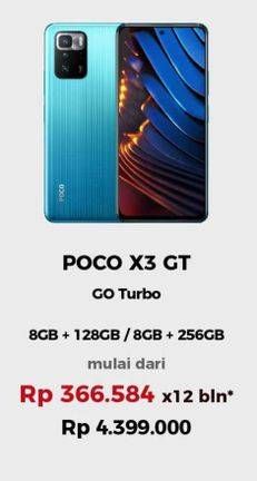 Promo Harga XIAOMI POCO X3 GT 8GB + 128, 8GB + 256  - Erafone