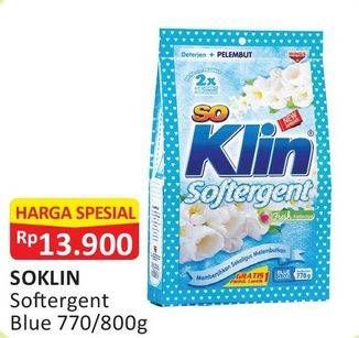 Promo Harga SO KLIN Softergent Blue Cloud Fresh Breeze 770 gr - Alfamart
