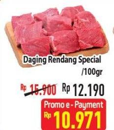 Promo Harga Daging Rendang Sapi Spesial per 100 gr - Hypermart