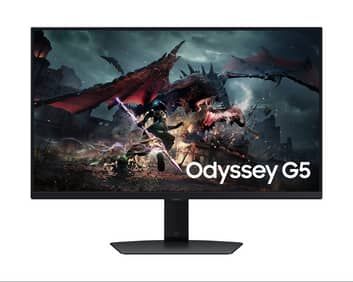 Promo Harga Samsung LS27DG502EEXXD 27 inch Odyssey G5 G50D QHD 180Hz Gaming Monitor  - Samsung