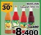 Promo Harga MARJAN Syrup Squash 450 ml - Giant