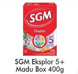 Promo Harga SGM Eksplor 5+ Susu Pertumbuhan Madu 400 gr - Alfamart