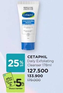 Promo Harga Cetaphil Daily Exfoliating Cleanser 178 ml - Watsons