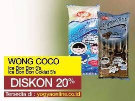 Promo Harga WONG COCO Ice Bon Bon Cokelat per 5 pcs - Yogya