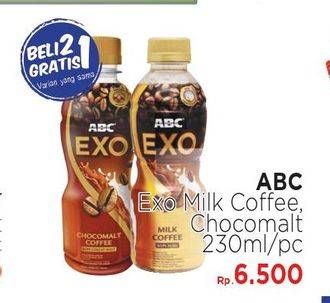 Promo Harga ABC Minuman Kopi Chocomalt, Milk Coffee per 3 botol 230 ml - LotteMart