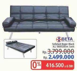 Promo Harga BETA Sofa Bed 180x110cm  - LotteMart