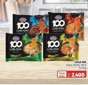 Promo Harga GAGA 100 Extra Pedas 75 gr - Lotte Grosir