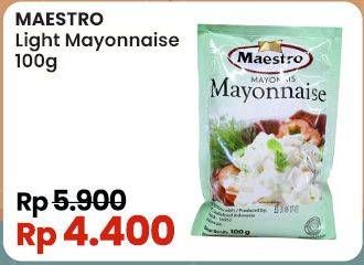 Promo Harga Maestro Mayonnaise Light 100 gr - Indomaret