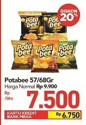Promo Harga Potabee Snack Potato Chips 68 / 57 gr  - Carrefour