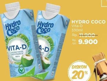 Promo Harga Hydro Coco Vita-D 330 ml - LotteMart