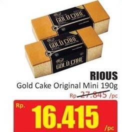 Promo Harga RIOUS GOLD Cake Original Mini  - Hari Hari