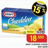 Promo Harga KRAFT Cheese Cheddar 165 gr - Superindo