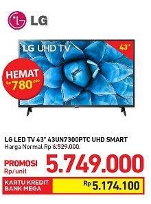 Promo Harga LG 43UN7300PTC | 43 inci 4K Smart UHD TV  - Carrefour