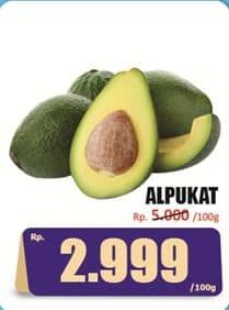 Promo Harga Alpukat per 100 gr - Hari Hari