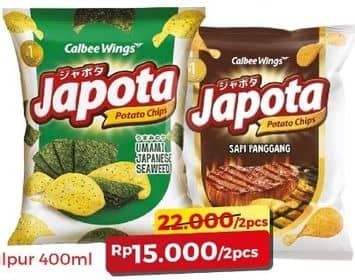 Promo Harga Japota Potato Chips Ayam Bawang, Beef BBQ, Happy Honey Butter, Sambal Bawang, Umami Japanese Seaweed 68 gr - Alfamart