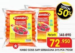 Promo Harga Kimbo Sosis Sapi Serbaguna 792 gr - Superindo