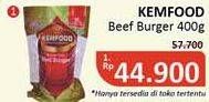 Promo Harga KEMFOOD Beef Burger per 12 pcs 400 gr - Alfamidi