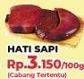 Promo Harga Beef Liver (Hati Sapi) per 100 gr - Yogya