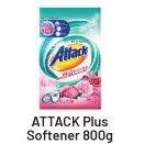 Promo Harga ATTACK Detergent Powder Plus Softener 800 gr - Alfamart